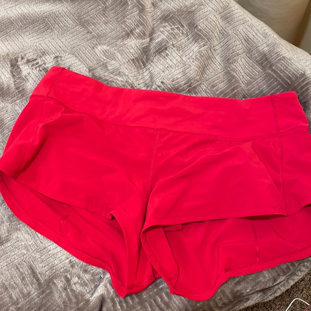 Lululemon red shorts